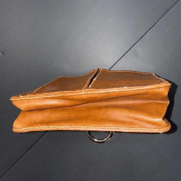 Pouchee Purse Divider Equestrian Boho Wallet Organizer Pocket Brown Faux Leather - Picture 11 of 15